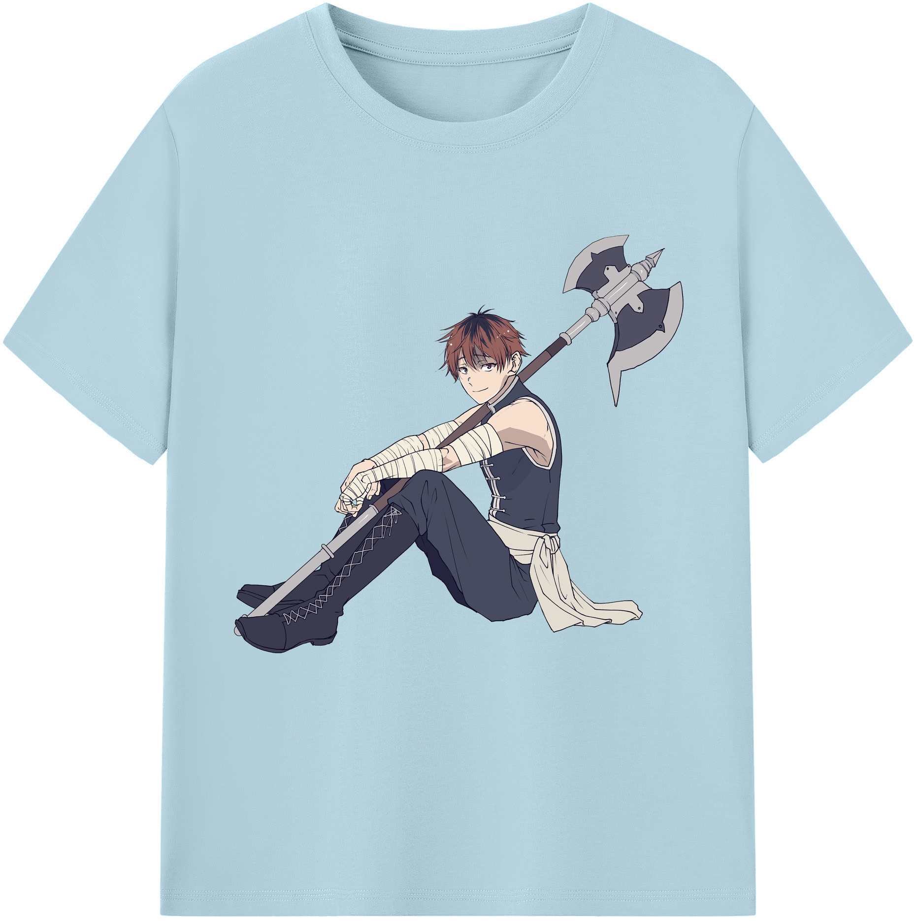 （画像用） 葬送のフリーレン Frieren 綿100％半袖Tシャツ（フロントプリント）